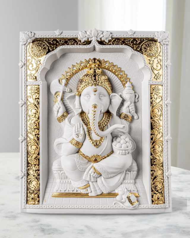 Lord Ganesha Relief Sculpture Wall Art